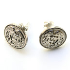 Signature Silver Coast Guard Post Earrings