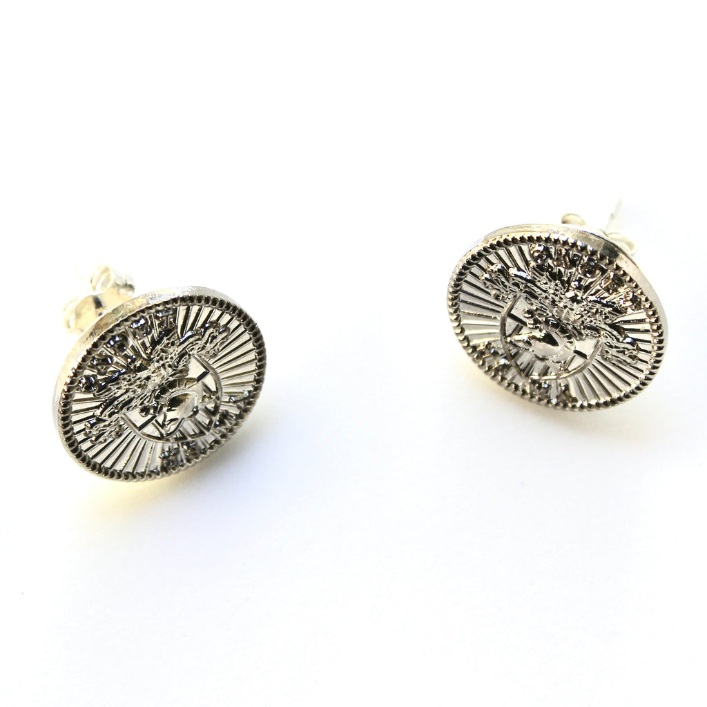 Signature Silver West Point Post Earrings
