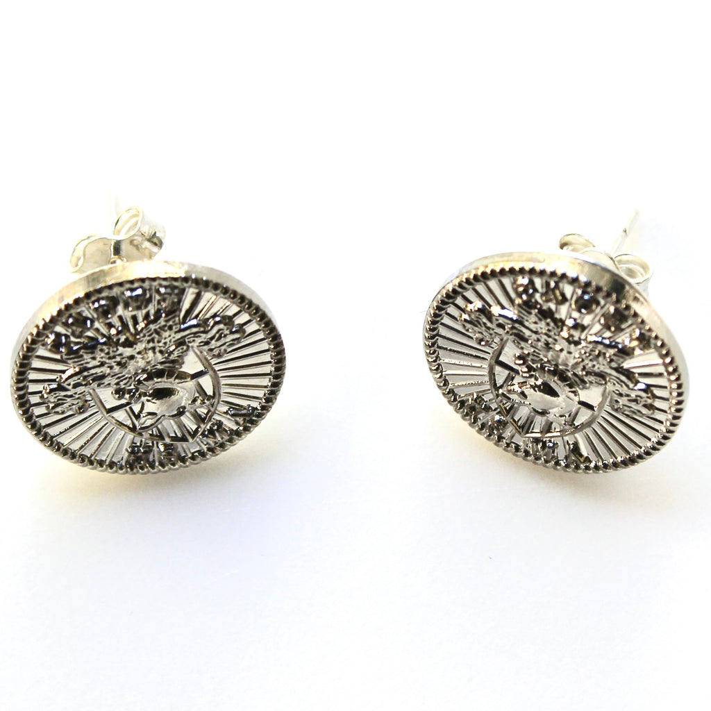 Signature Silver West Point Post Earrings