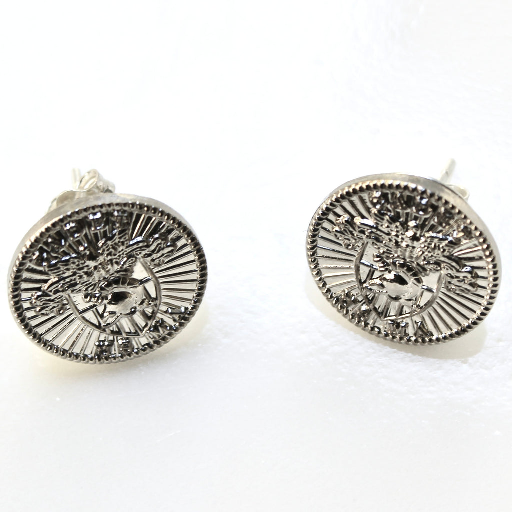 Signature Silver West Point Post Earrings