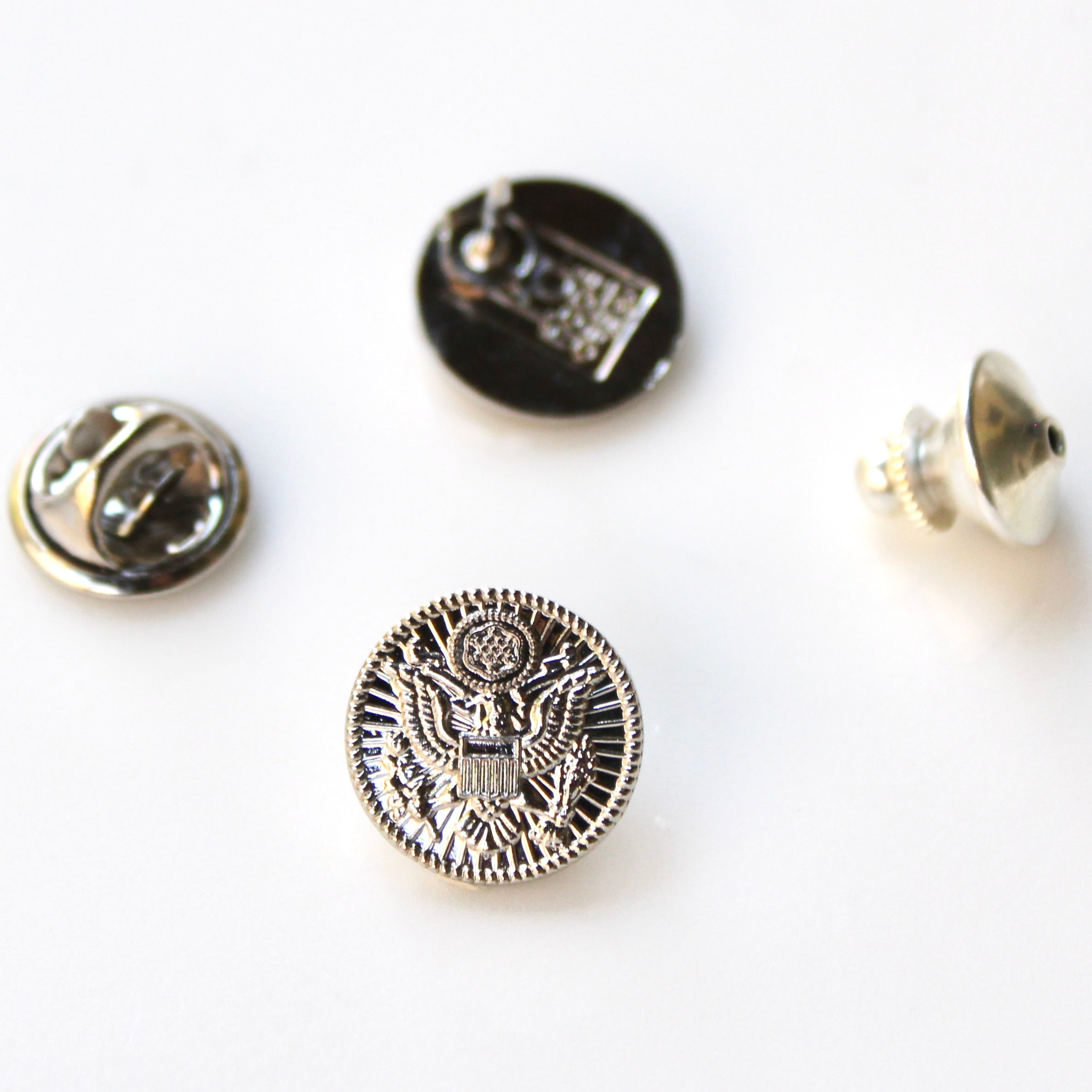 Signature Silver Army Lapel Pin