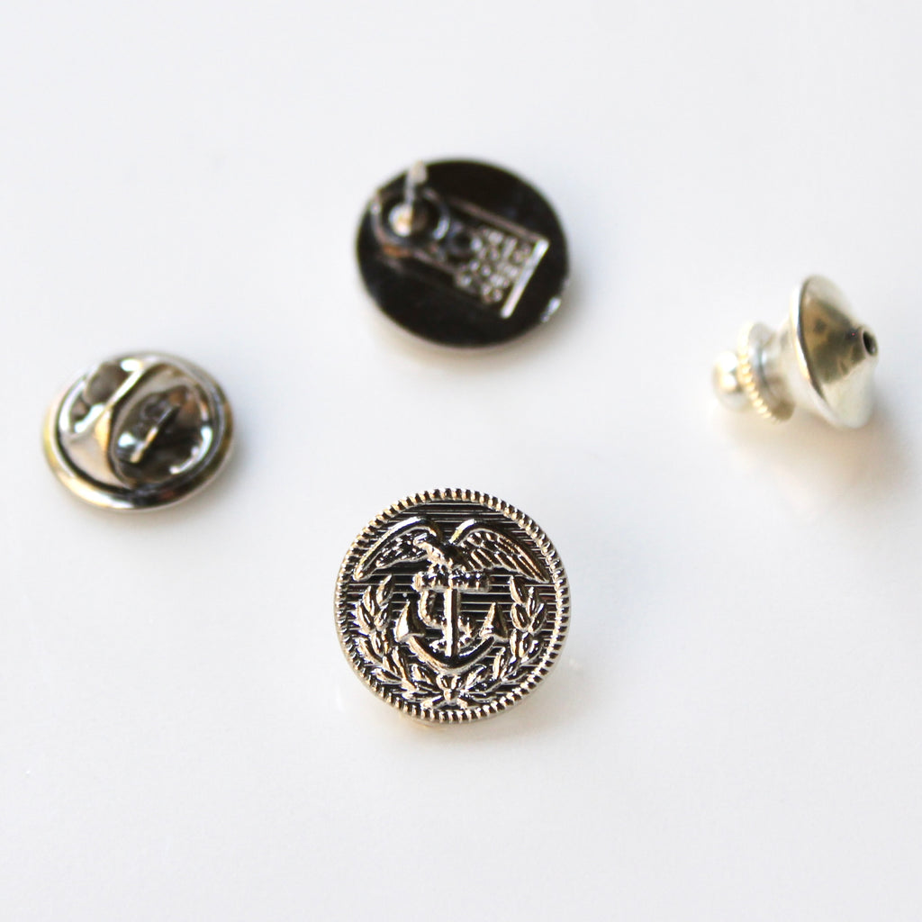 Signature Silver Coast Guard Lapel Pin