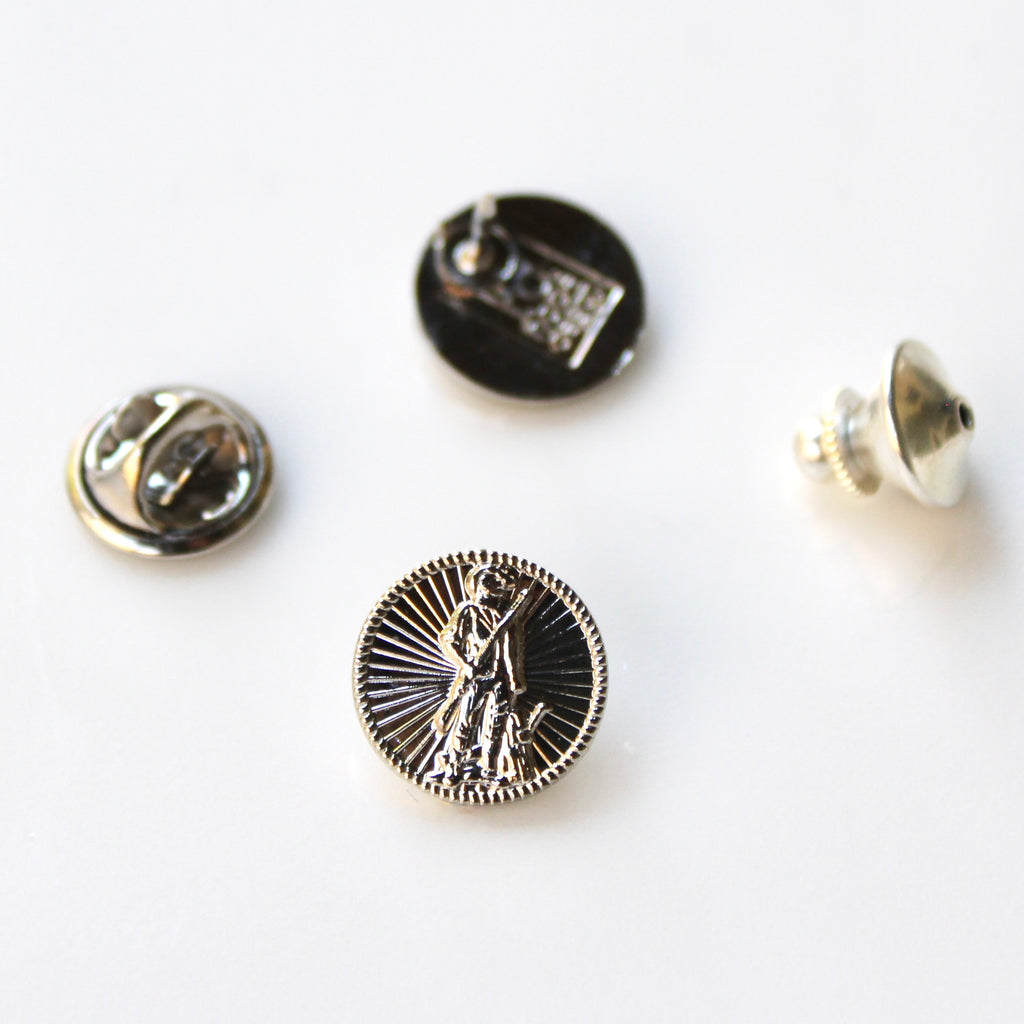 Signature Silver National Guard Lapel Pin