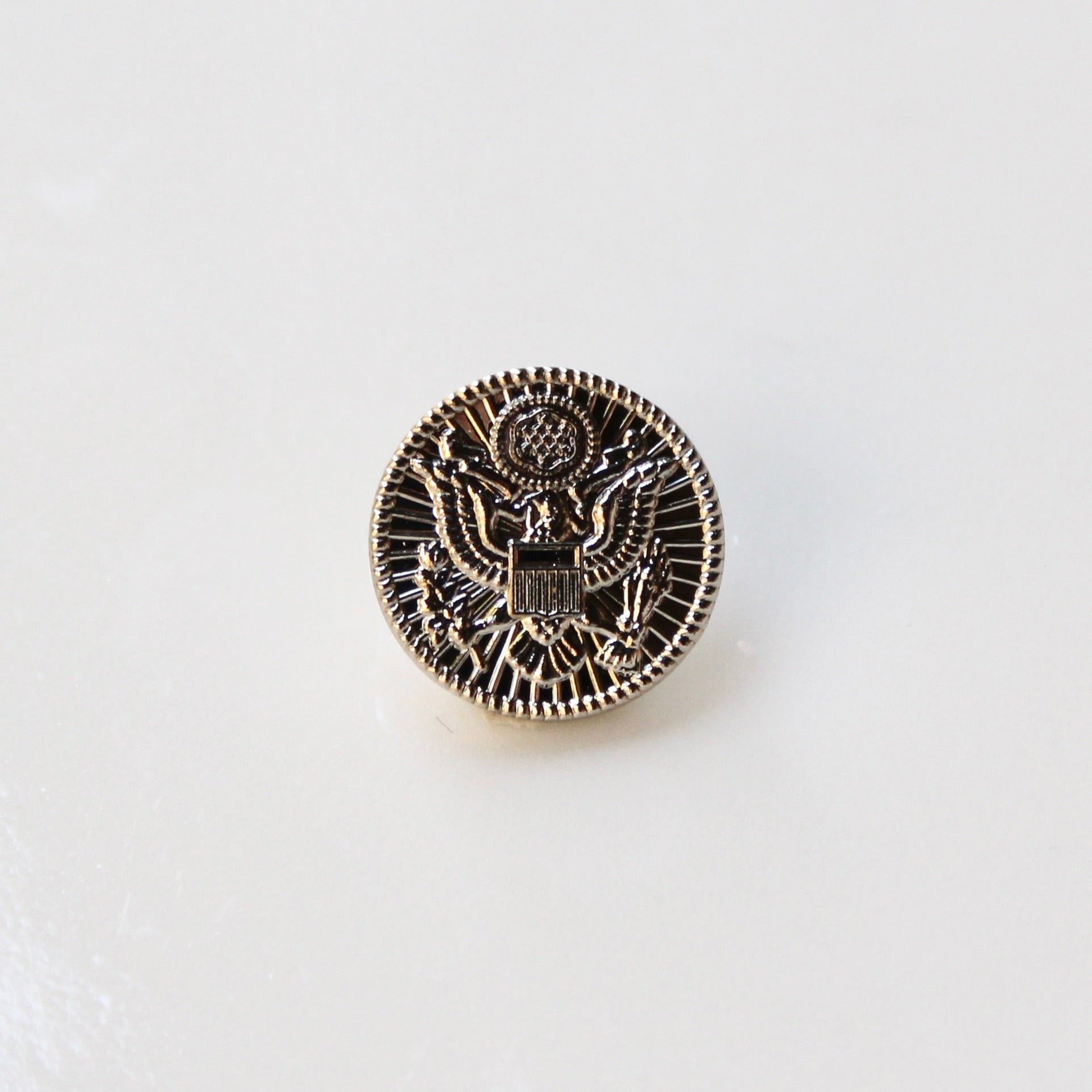 Signature Silver Army Lapel Pin
