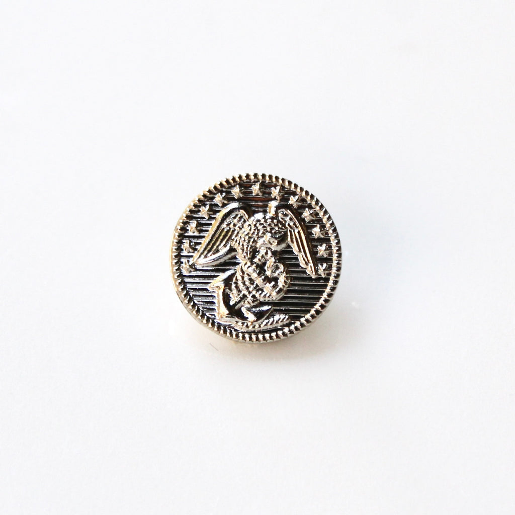Signature Silver Marines Lapel Pin