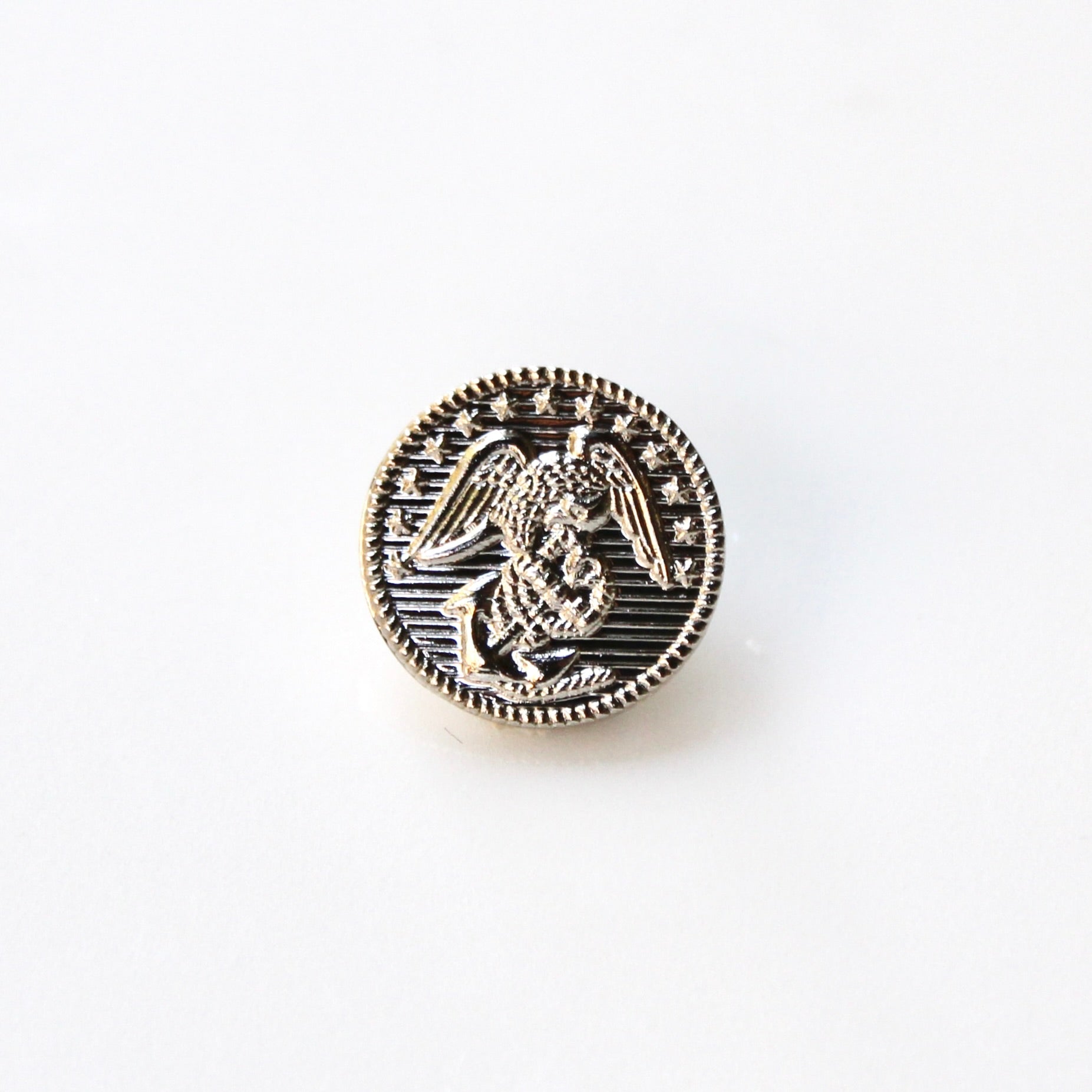 Signature Silver Marines Lapel Pin