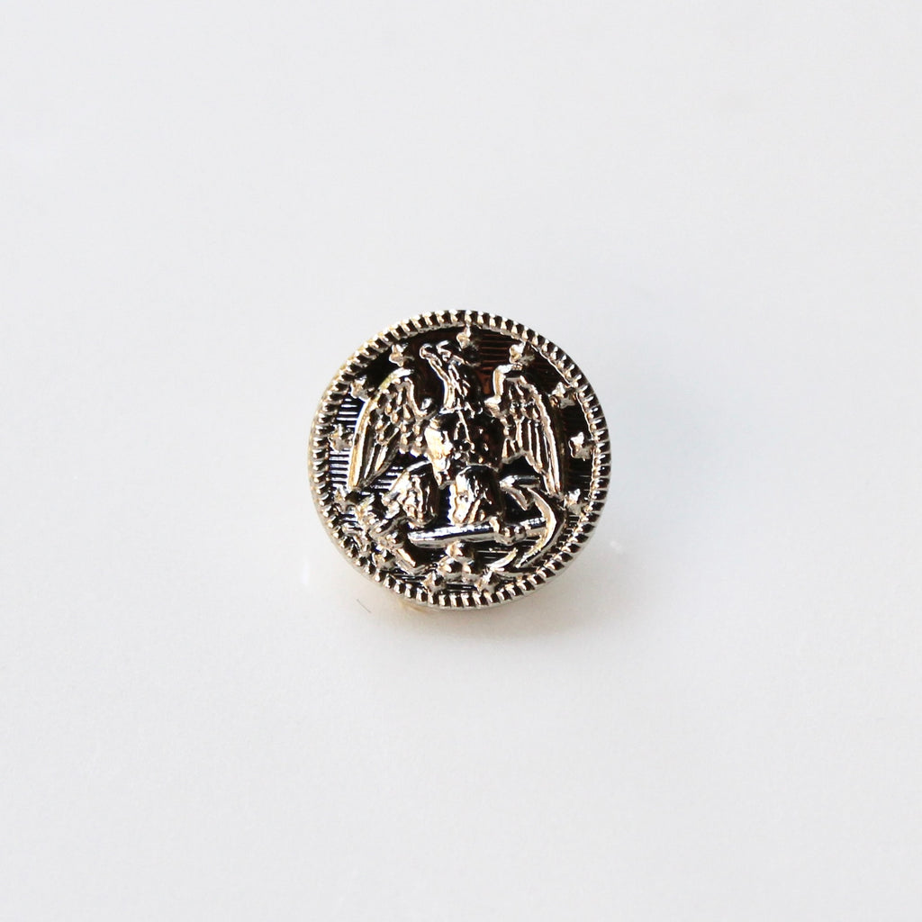 Signature Silver Navy Lapel Pin