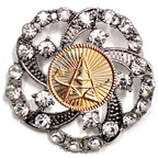 Space Force Gold Signature Brooch 9F