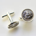 Signature Silver Space Force Cufflinks