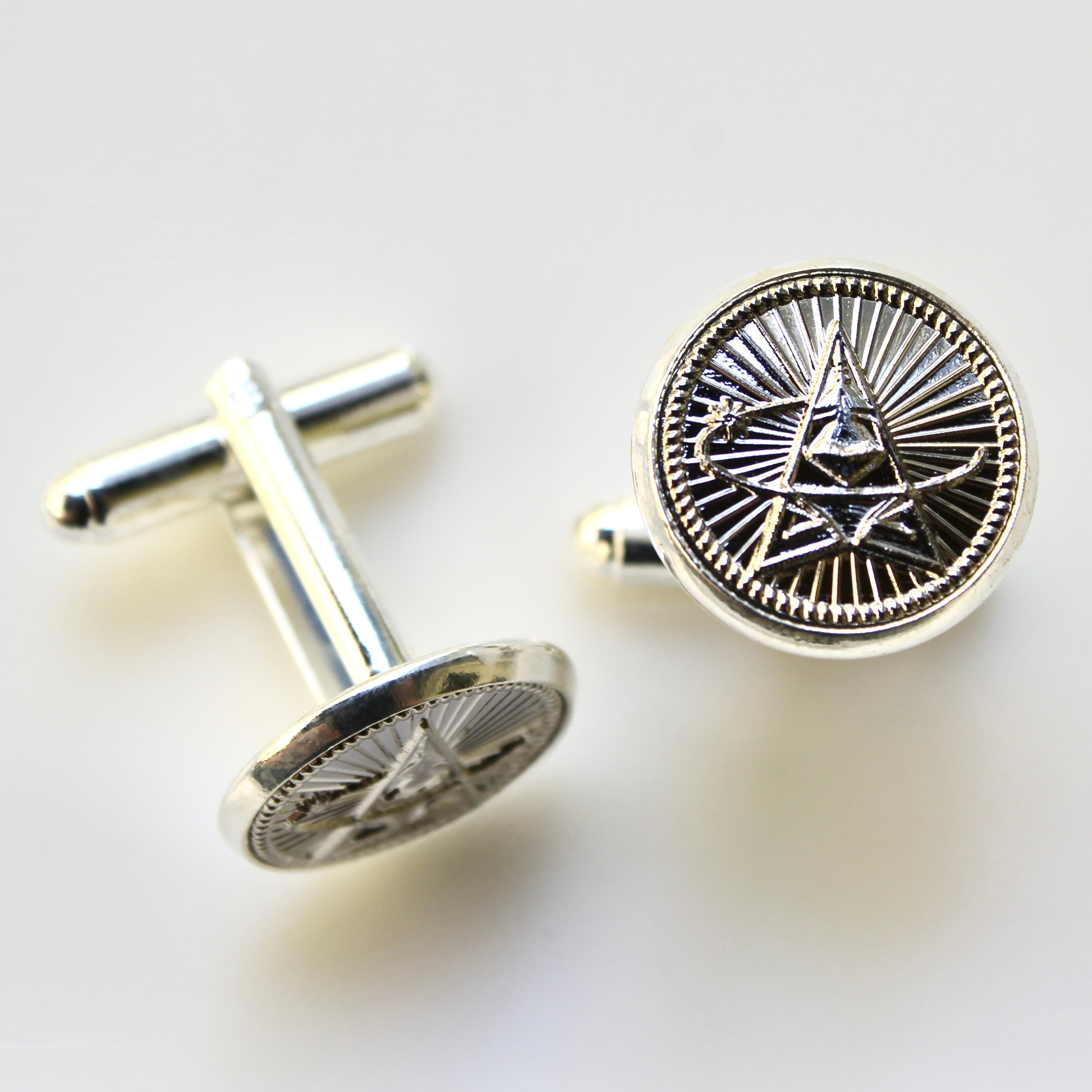 Signature Silver Space Force Cufflinks