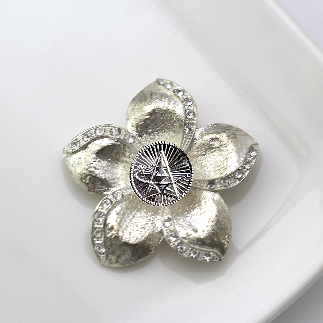 Space Force Silver Signature Brooch 14B
