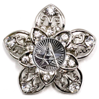 Space Force Silver Signature Brooch 14K