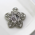 Space Force Silver Signature Brooch 14K