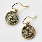 Signature Gold Space Force French Wire Earrings