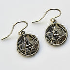 Signature Silver Space Force French Wire Earrings