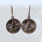 Signature Silver Space Force French Wire Earrings