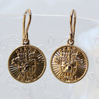 Signature Gold United States Military Academy (USMA) French Wire Earrings