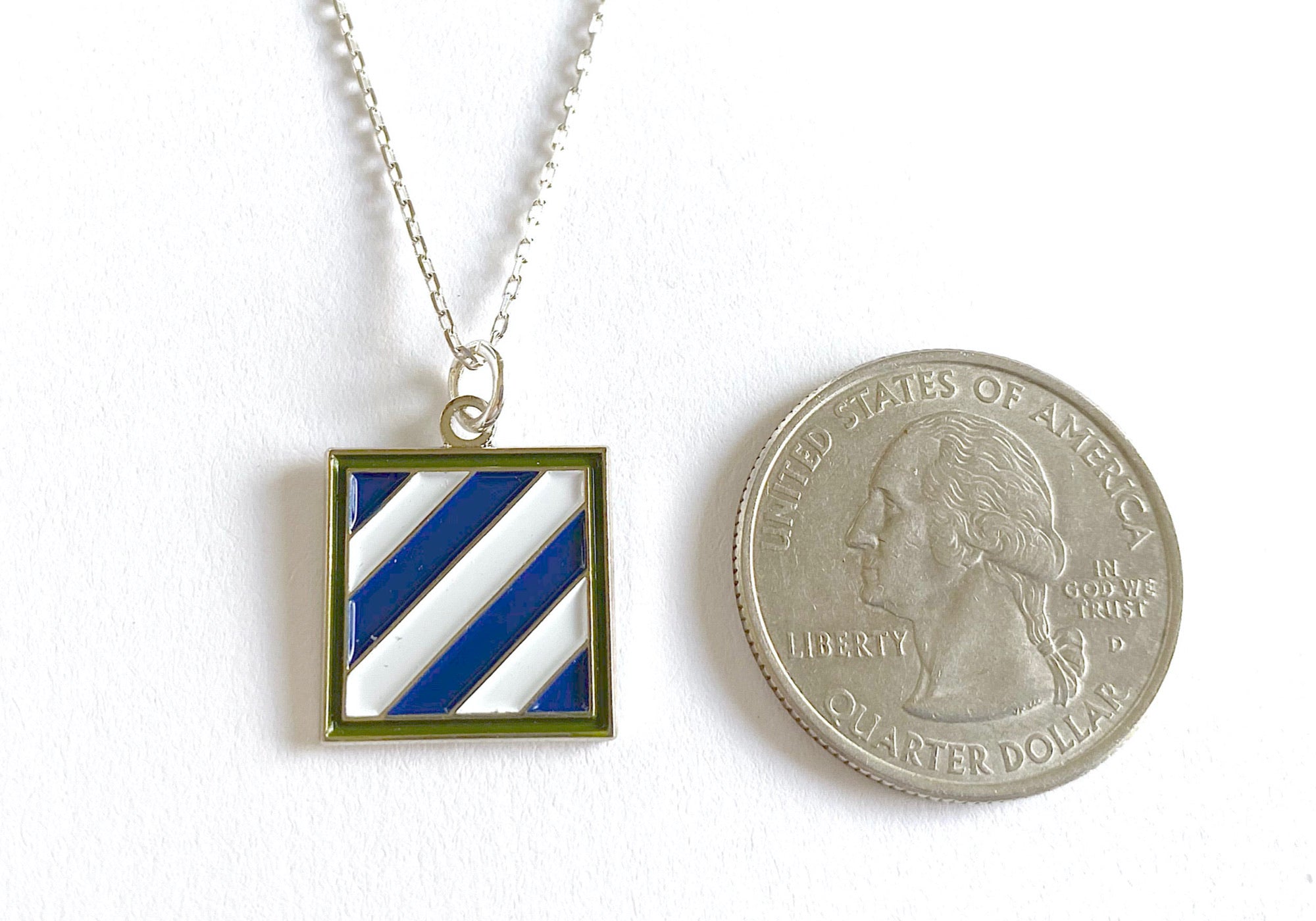 3rd Infantry Division Charm Necklace