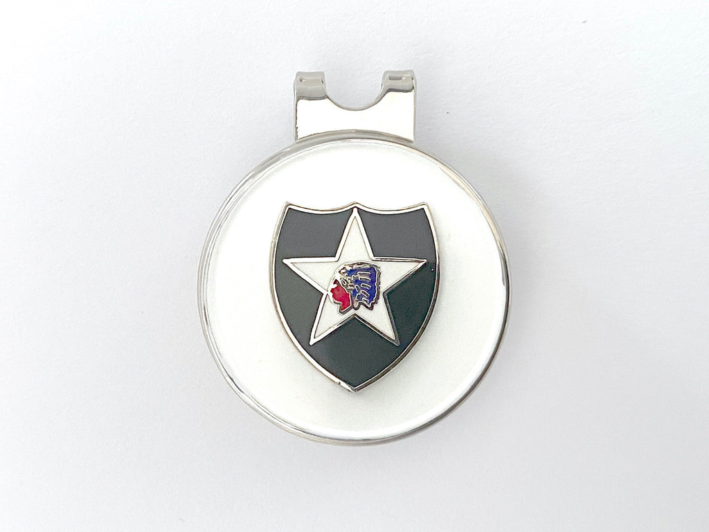 2nd Infantry Division Golf Hat Clip and Ball Marker
