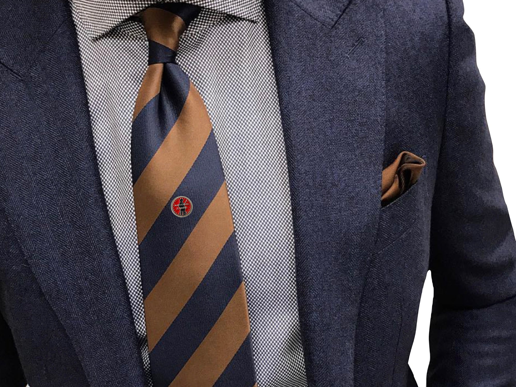 National Guard Silver Tie Tack