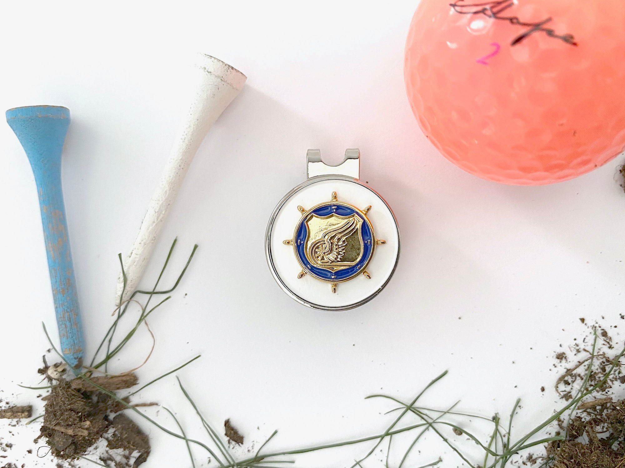 Transportation Golf Hat Clip and Ball Marker