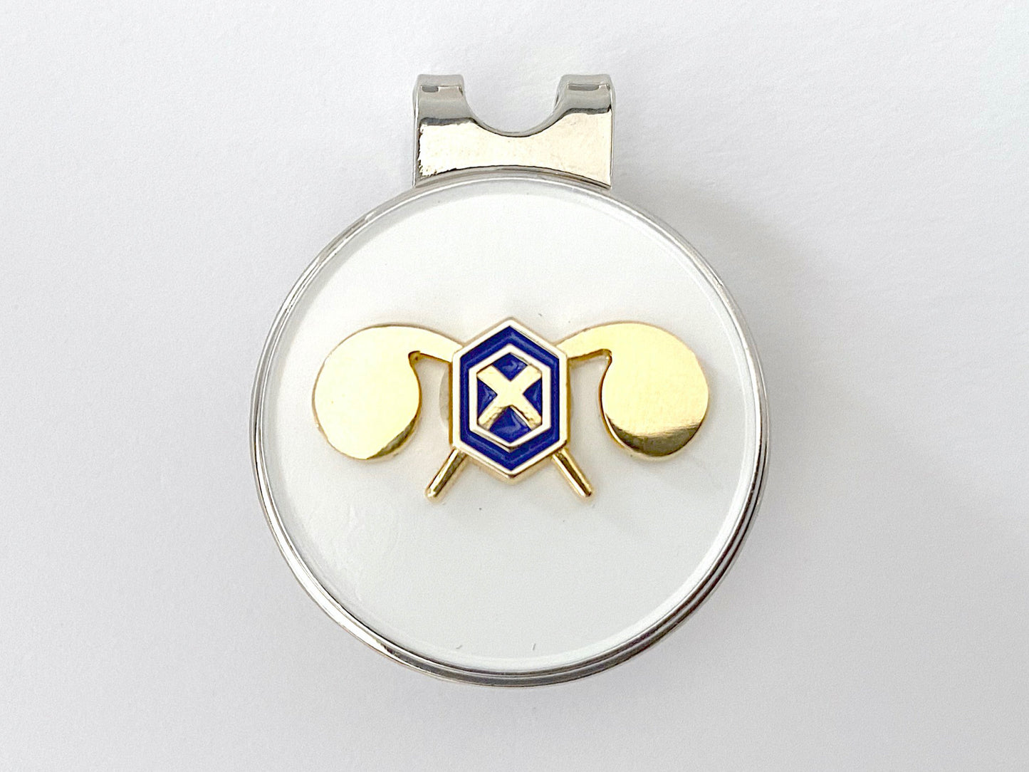 Chemical Corps Cross Golf Hat Clip and Ball Marker