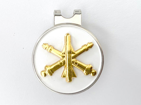 Air Defense Artillery (AD) Golf Hat Clip and Ball Marker