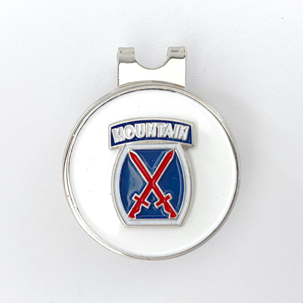10th Mountain Division Golf Hat Clip and Ball Marker