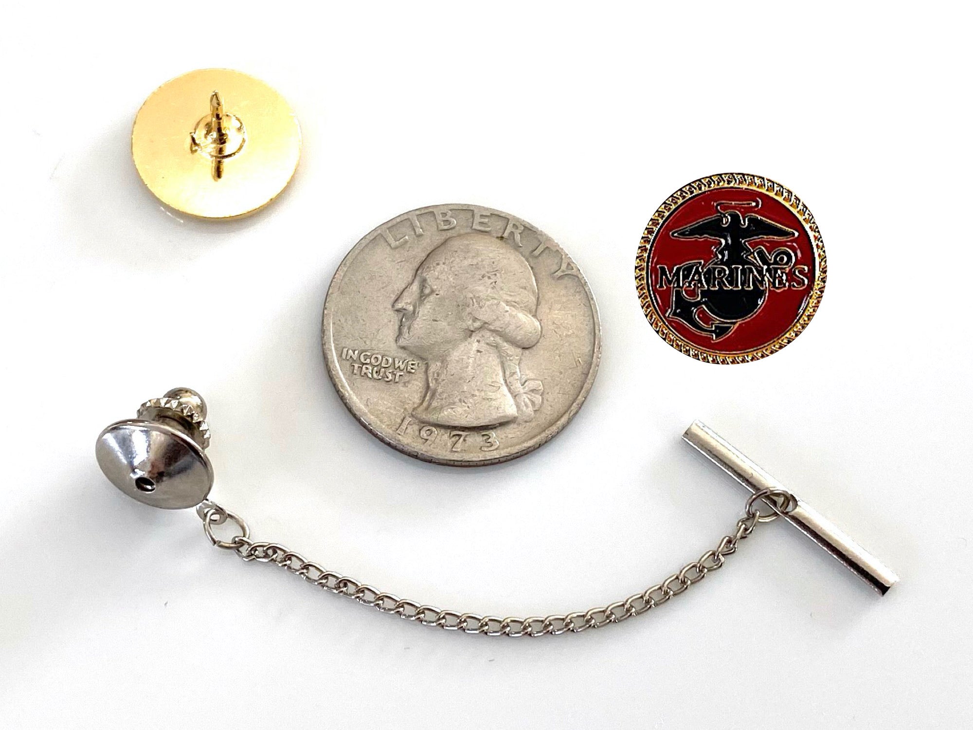 Marine Silver Tie Tack