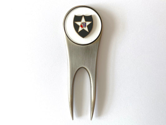 2nd Infantry Division Golf Divot Tool and Ball Marker