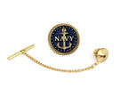 Navy Gold Tie Tack