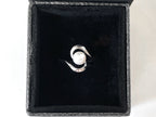 Swirl Sterling Silver Pearl Ring