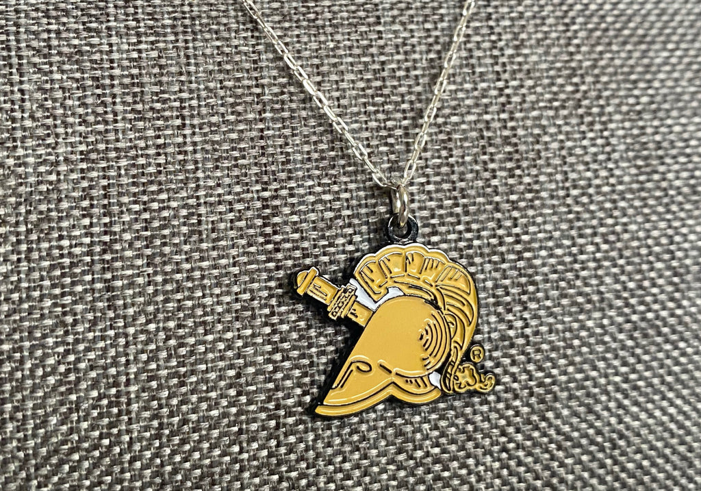 West Point Athena Gold Charm Necklace