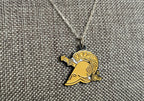 West Point Athena Gold Charm Necklace