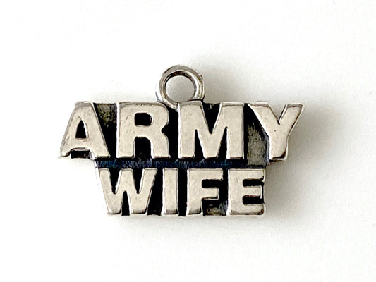 Jewelry Bar | Army Wife Sterling Silver Charm