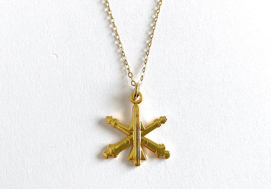 Air Defense Artillery Charm Necklace