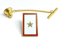 Gold Star Banner Tie Tack