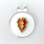 A golf hat clip and magnetic ball marker with a 25th Infantry Division centerpiece.