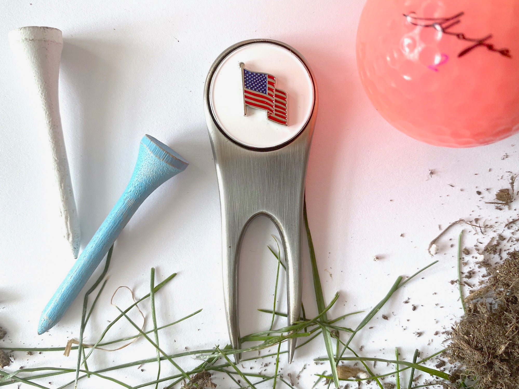 American Flag Divot Tool and Ball Marker