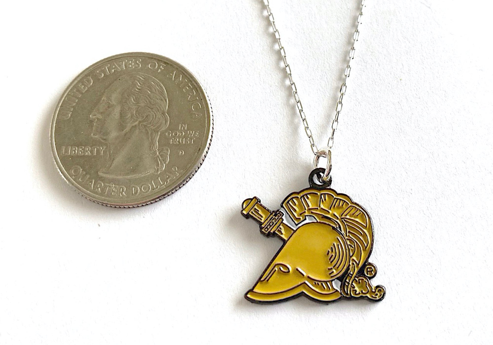 USMA Tan Athena Helmet Charm