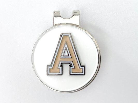 USMA Tan "A" Golf Hat Clip and Ball Marker