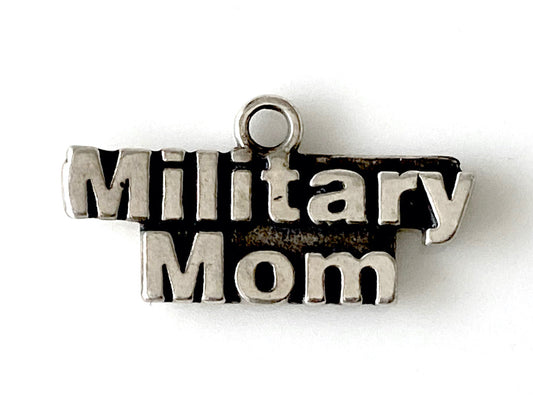 Jewelry Bar | Military Mom Sterling Silver Charm