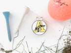 USMA Yellow "A" Golf Hat Clip and Ball Marker