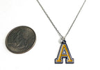 West Point USMA Block A Charm Necklace
