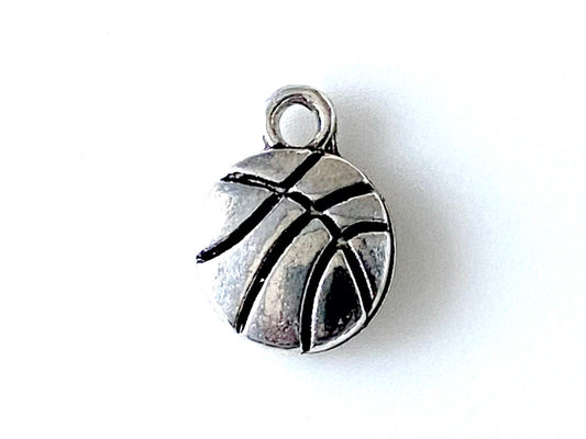 Jewelry Bar | Basketball Pewter Charm