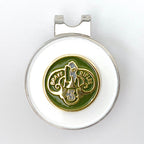 A golf hat clip and ball marker with a 3rd Cavalry Regiment centerpiece on a white background.