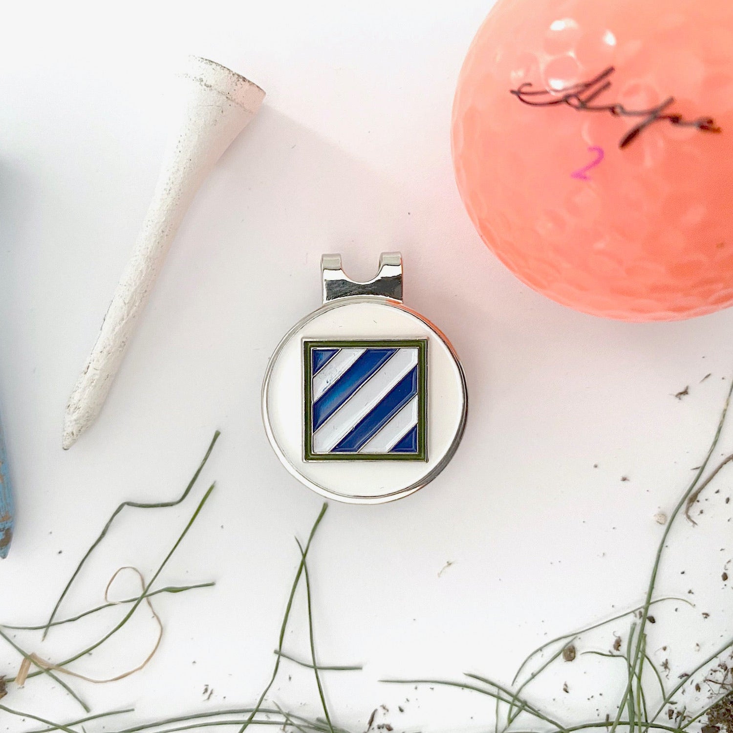 3rd Infantry Division Golf Hat Clip and Ball Marker