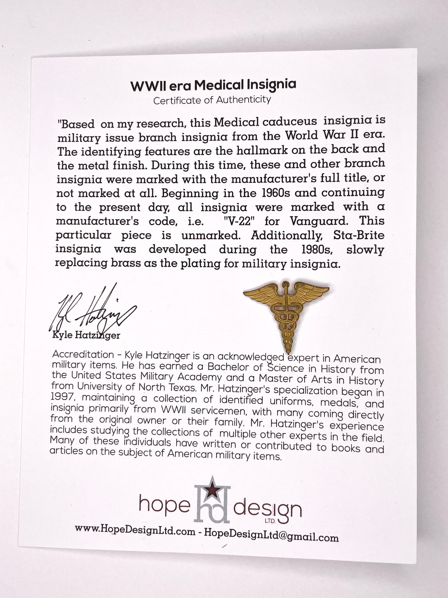Vintage WWII U.S. Army Insignia Gift Set