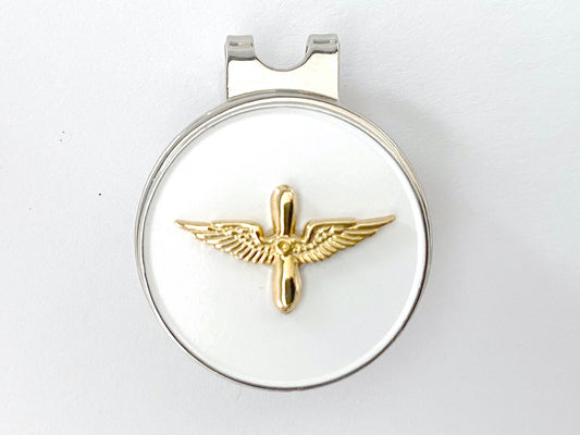 Aviation Golf Hat Clip and Ball Marker