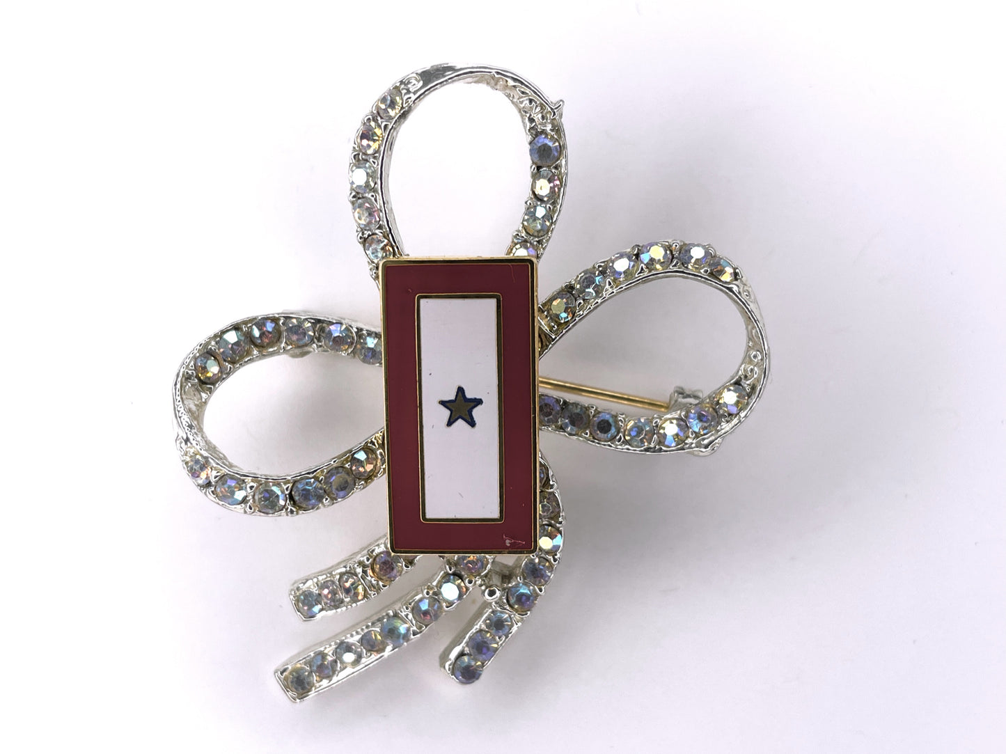Gold Star Service Flag One of a Kind Brooch BR901